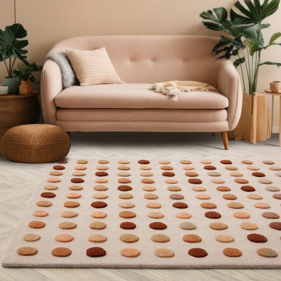 Asiatic tapijt Dotty Earth interior new square
