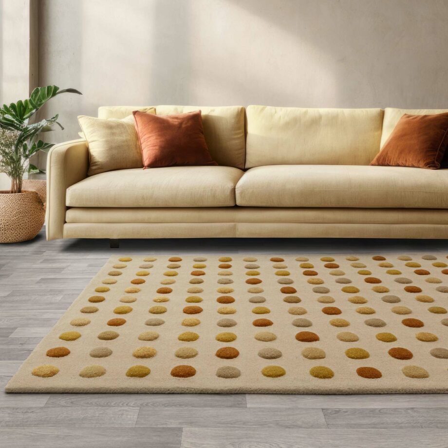 Asiatic tapijt Dotty Gold interior new square