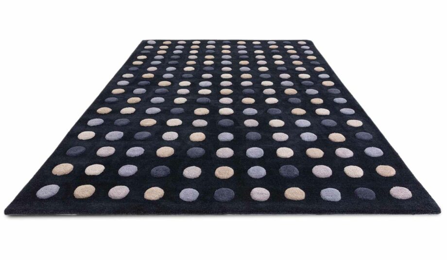 Asiatic tapijt Dotty Navy 3D