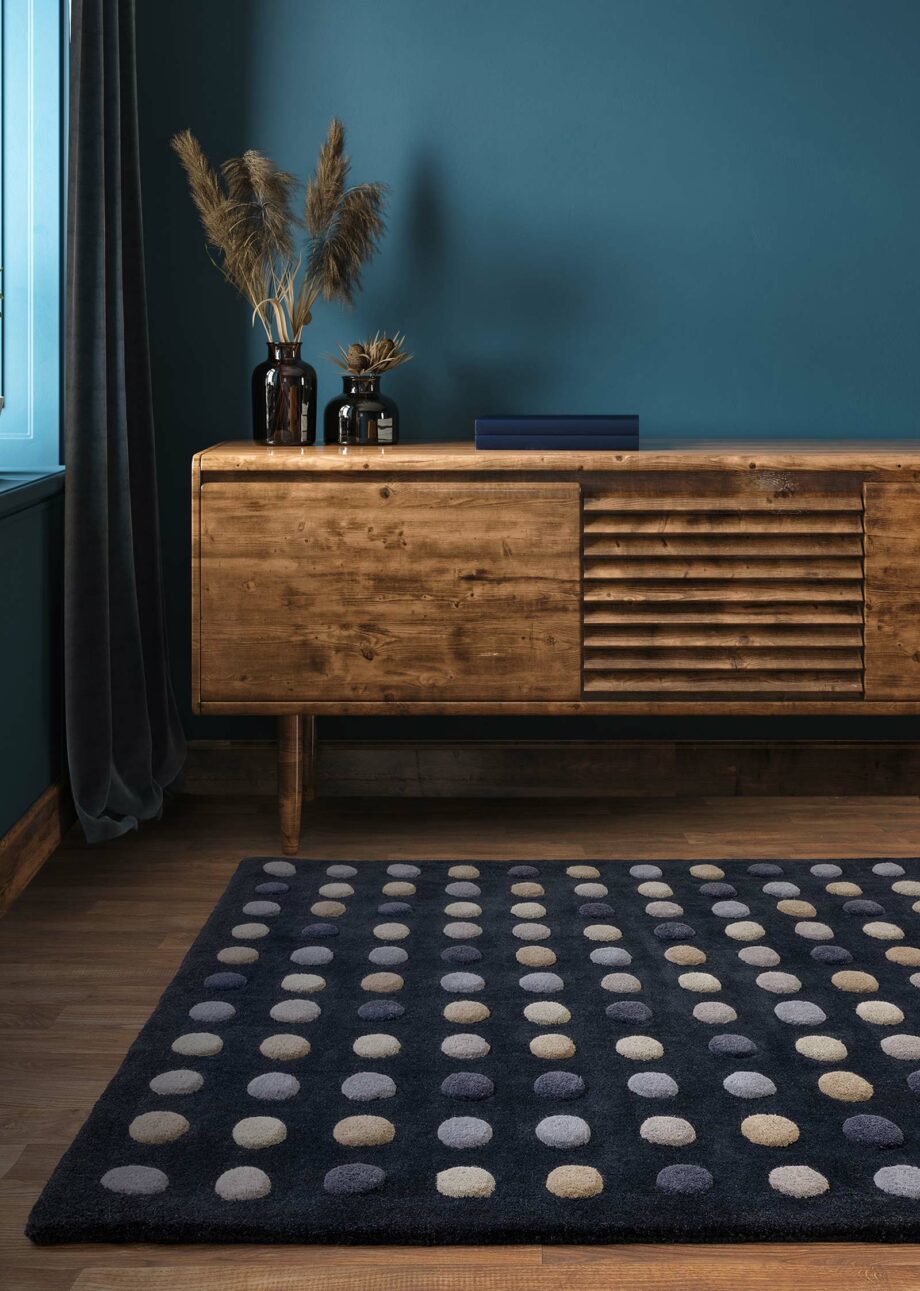 Asiatic tapijt Dotty Navy interior