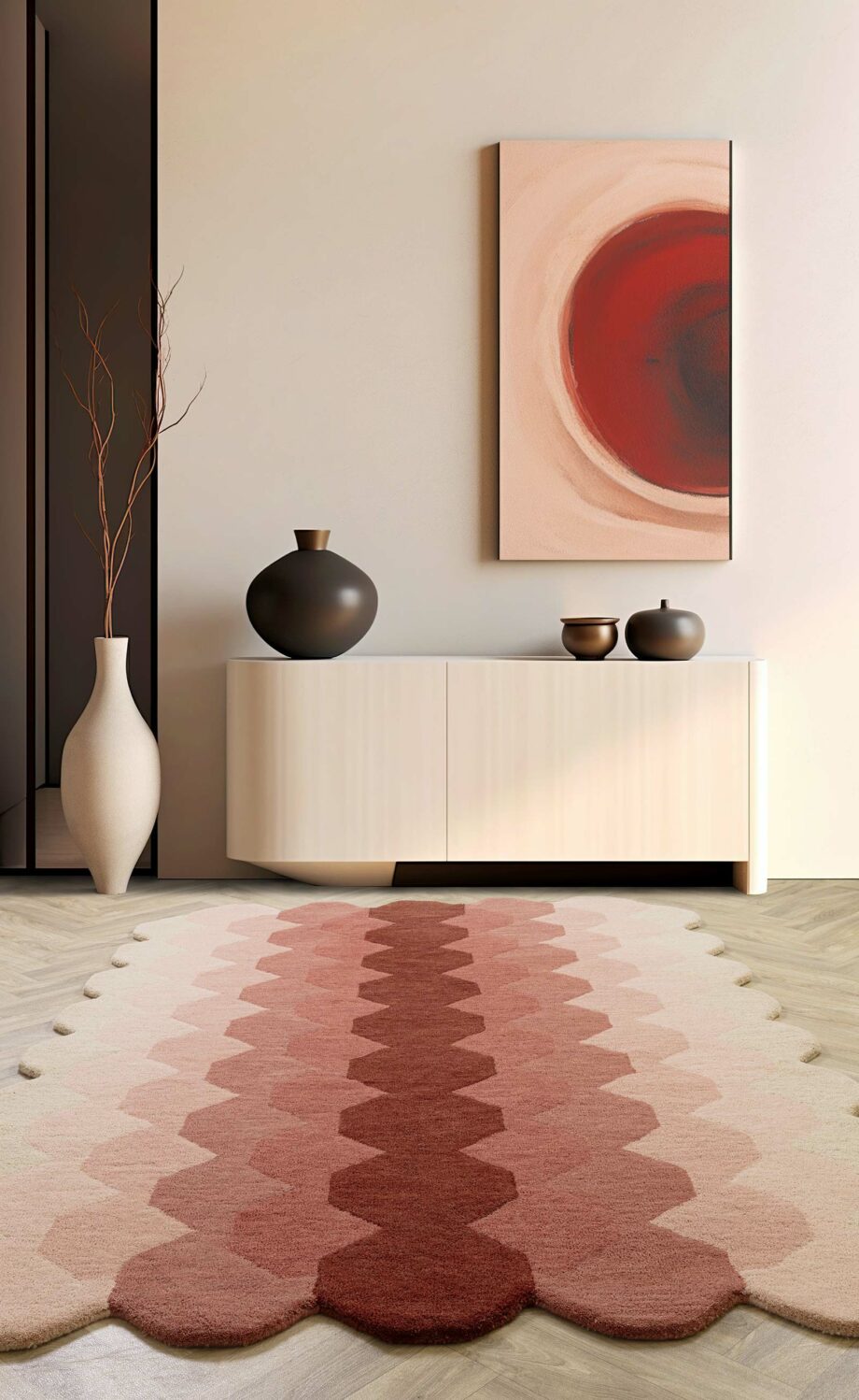 Asiatic tapijt Hive Pink interior