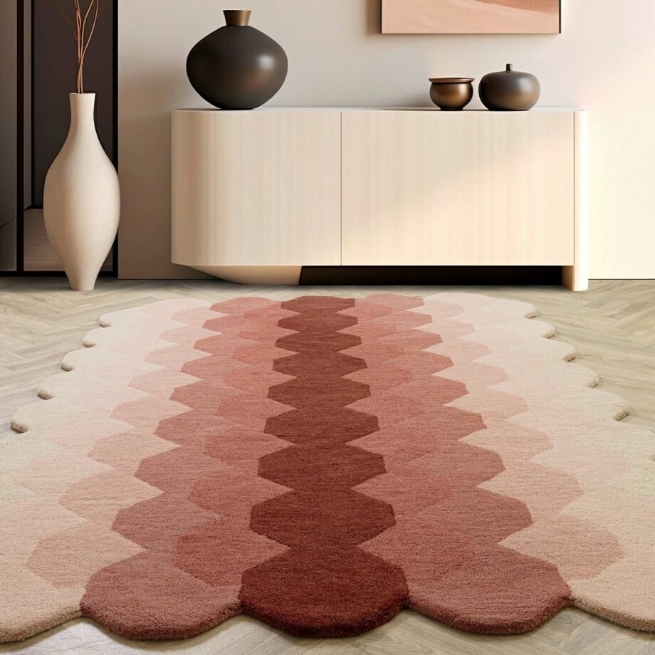 Asiatic tapijt Hive Pink interior square