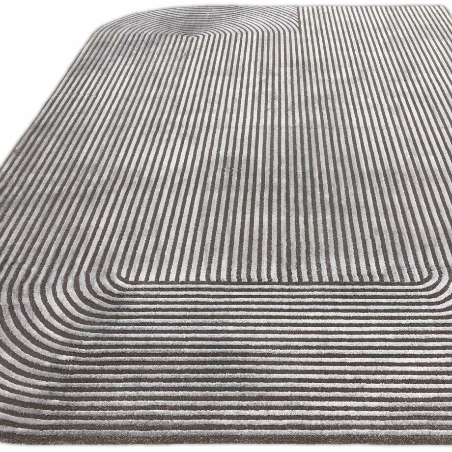 Asiatic tapijt Kuza Shape Black Charcoal 1