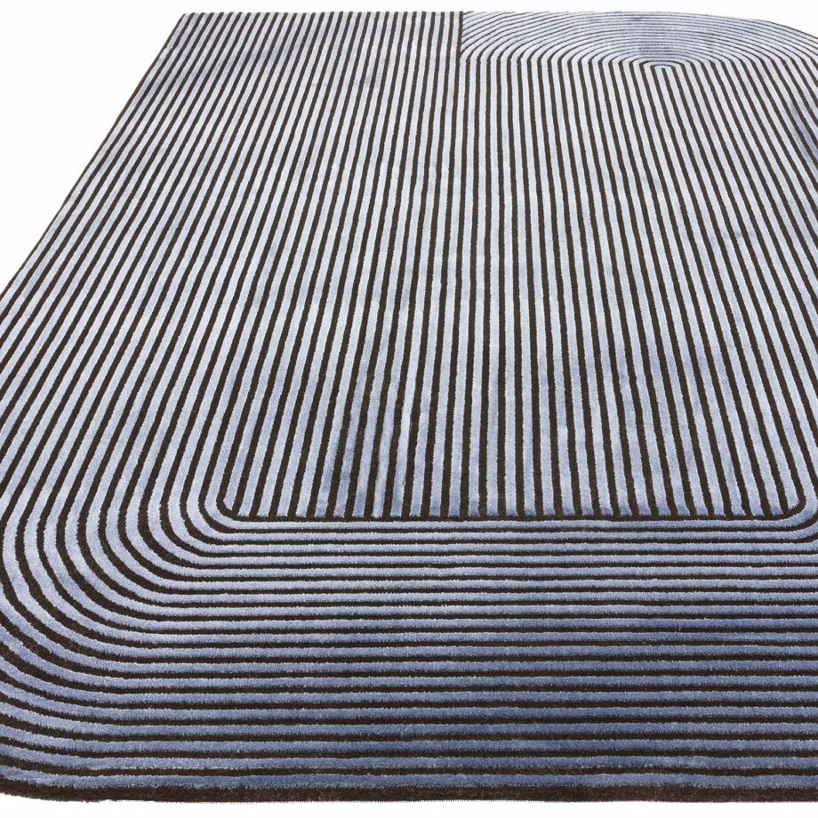 Asiatic tapijt Kuza Shape Black Navy 1