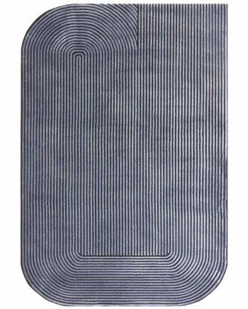 Asiatic tapijt Kuza Shape Black Navy
