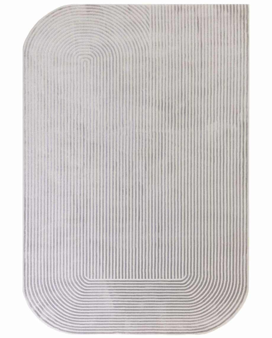 Asiatic tapijt Kuza Shape Silver Grey