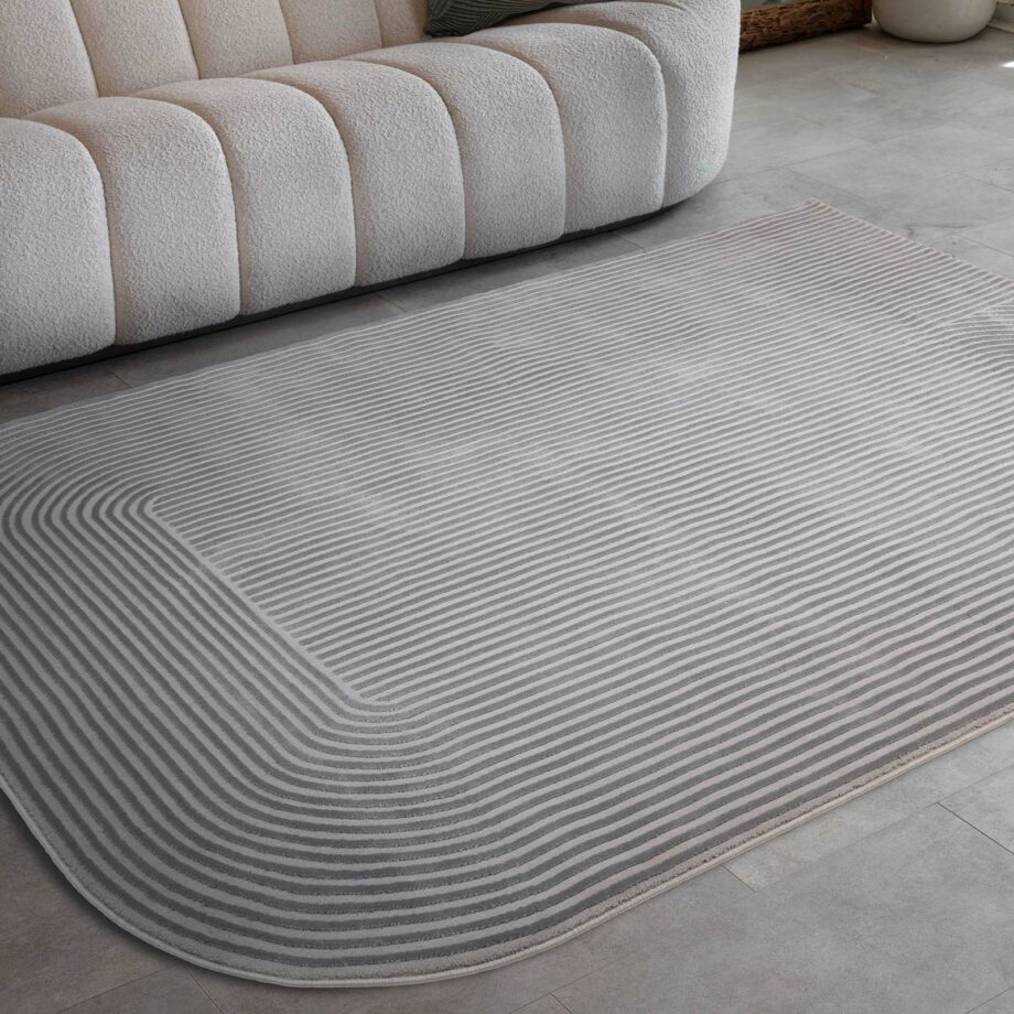 Asiatic tapijt Kuza Shape Silver Grey interior square