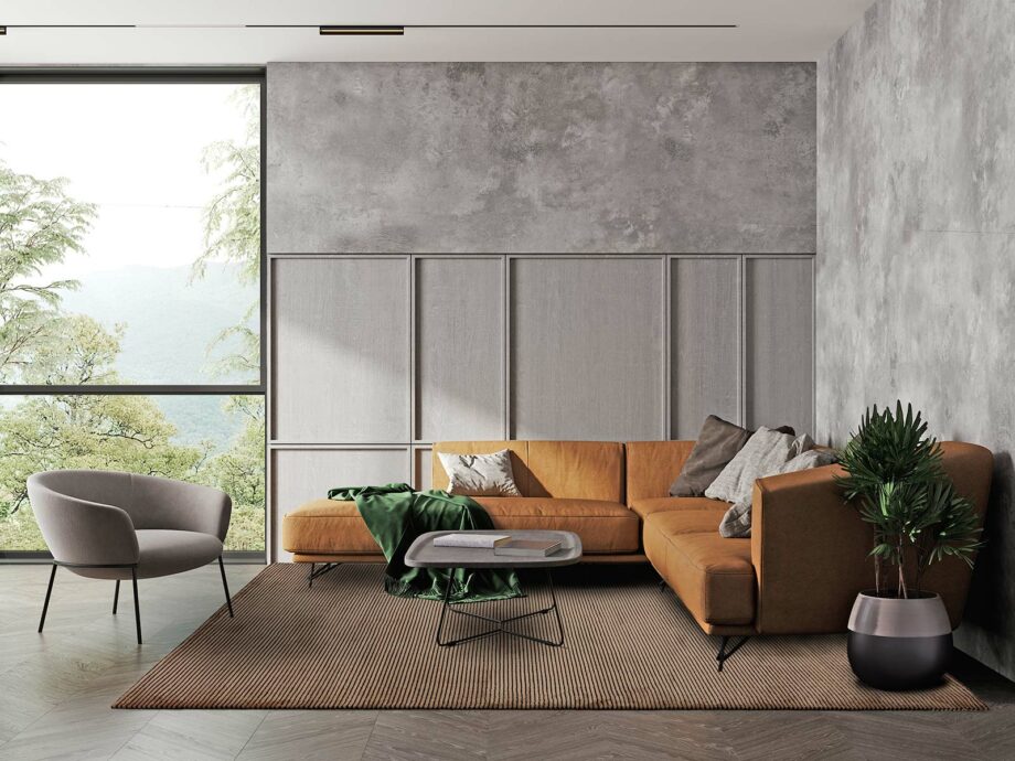 Asiatic tapijt Kuza Stripe Terracotta interior