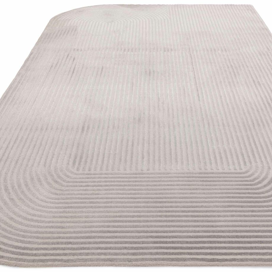 Asiatic tapijt Kuza shape silver grey 1