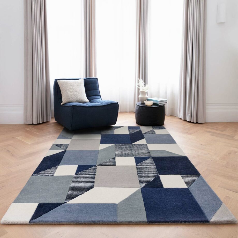 Asiatic tapijt Matrix 101 Memphis Blue interior square
