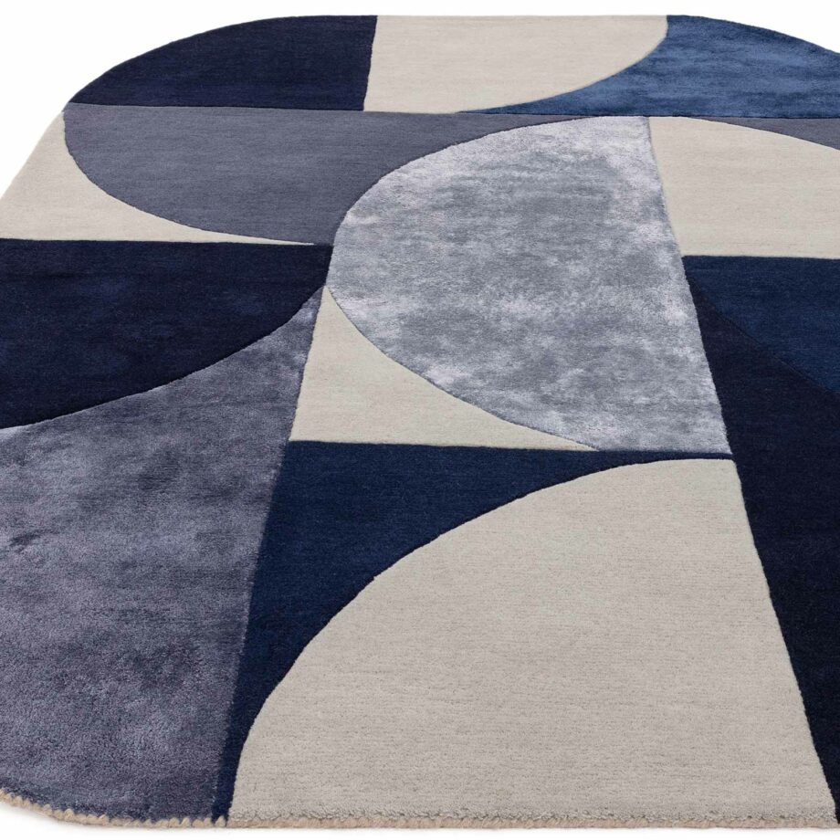 Asiatic tapijt Matrix 74 Oval Indigo 1