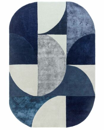 Asiatic tapijt Matrix 74 Oval Indigo