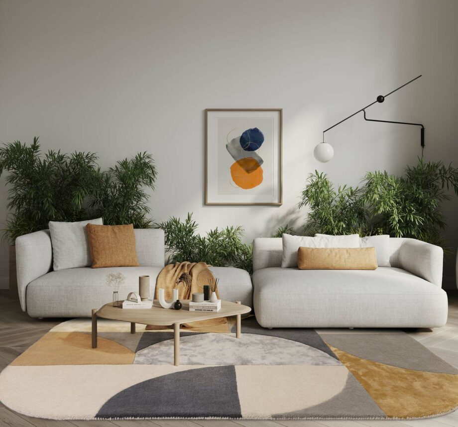 Asiatic tapijt Matrix 76 Oval Sunset interior