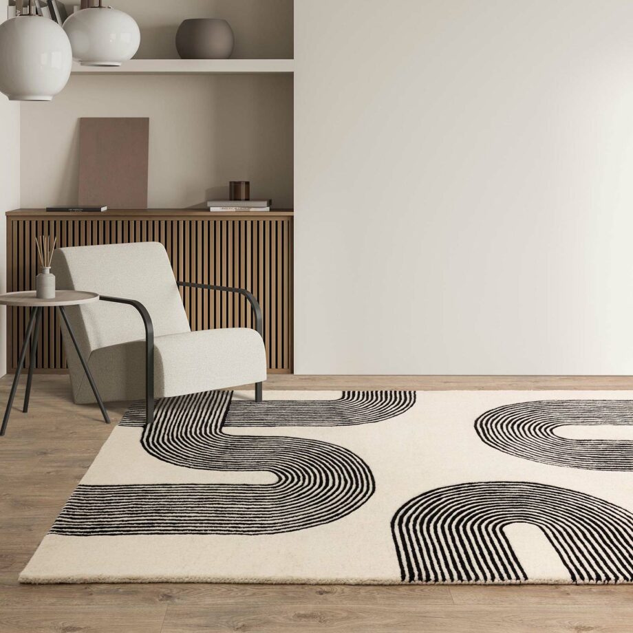 Asiatic tapijt Matrix 87 Arches Black interior square