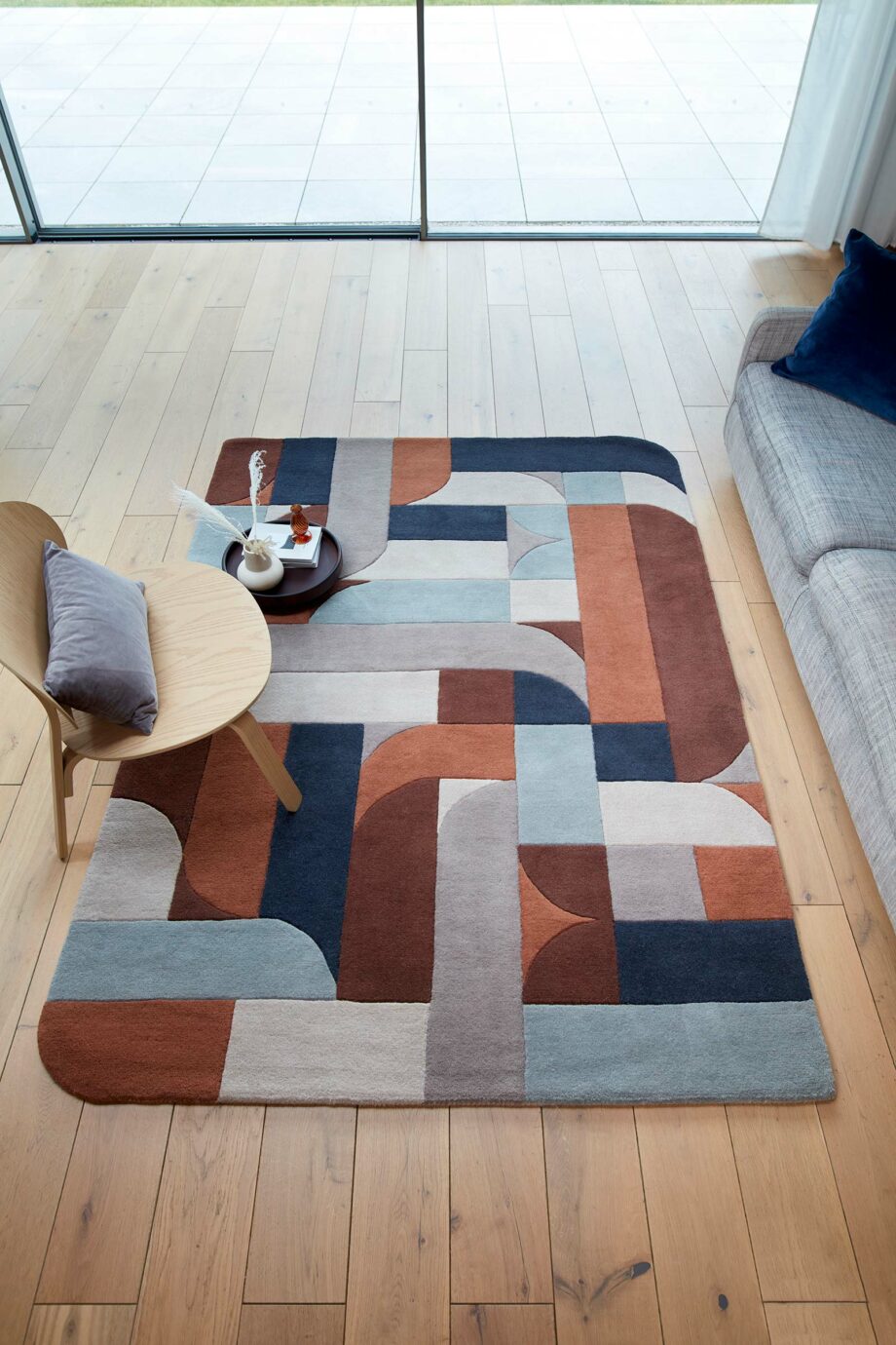 Asiatic tapijt Matrix 88 Klotski Terracotta interior