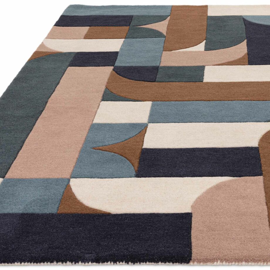 Asiatic tapijt Matrix 89 Klotski Teal 1