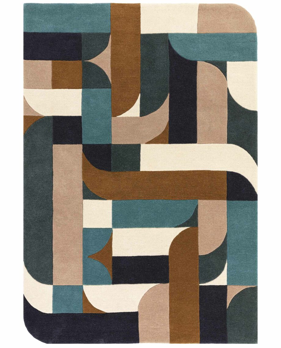 Asiatic tapijt Matrix 89 Klotski Teal