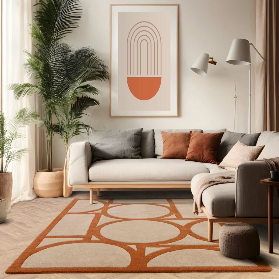 Asiatic tapijt Metro Rust interior square