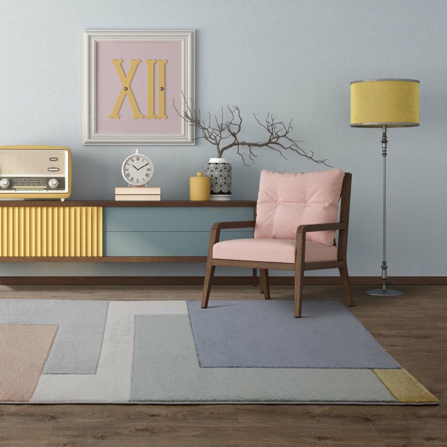 Asiatic tapijt Sketch SK12 Blocks Pastel interior square