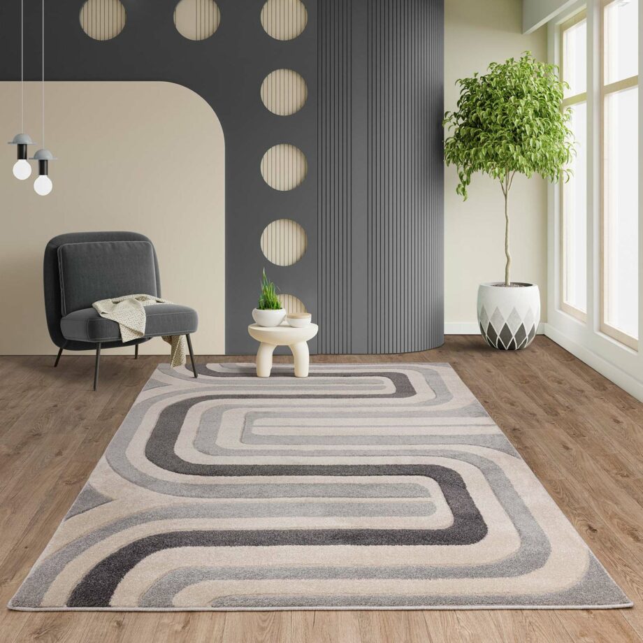 Asiatic tapijt Sketch SK17 Contour Grey interior square