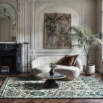 Louis De Poortere tapijt Antiquarian Suzani 9733 Suzani Notos Ambiance
