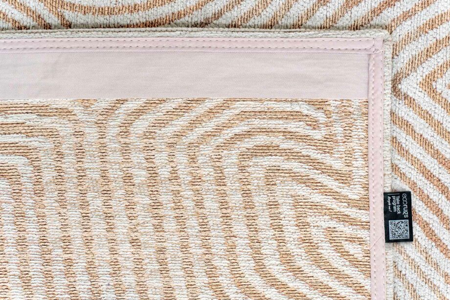 Louis De Poortere tapijt Meditation Coral 9800 Indian Sand back