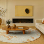 Louis De Poortere 9834 Sakura Petal Dew round interior 2025