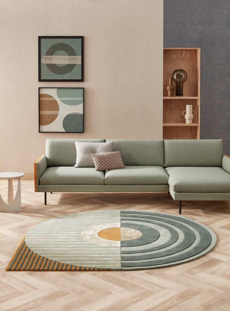 Brinker Carpets tapijt Fano Girare Green interior 1 A